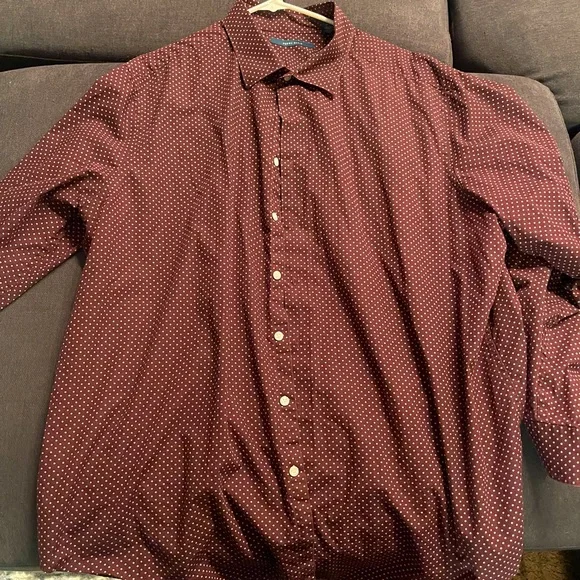 Perry Ellis | Shirts | Perry Ellis Slim Fit Total Stretch Performance Dress  Shirt | Poshmark